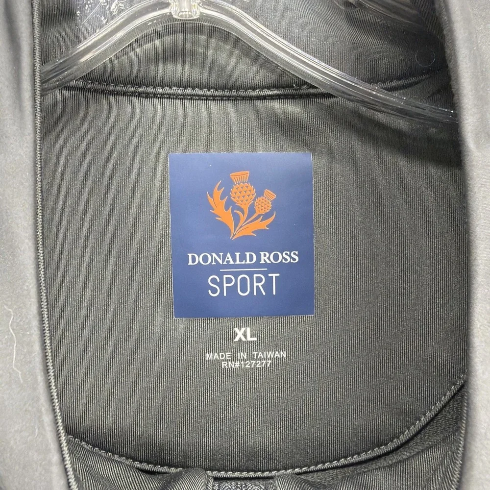 Donald Ross Sport 1/4 Zip Pullover Mens XL Grey Golf Performance Windbreaker‎